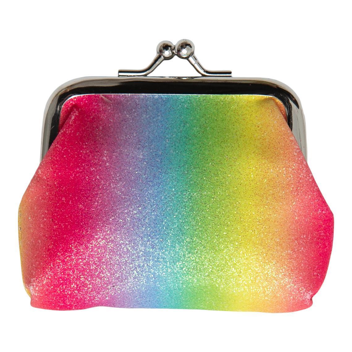 Neon Rainbow Glitter Coin Purse  - Doodlebug's Children's Boutique