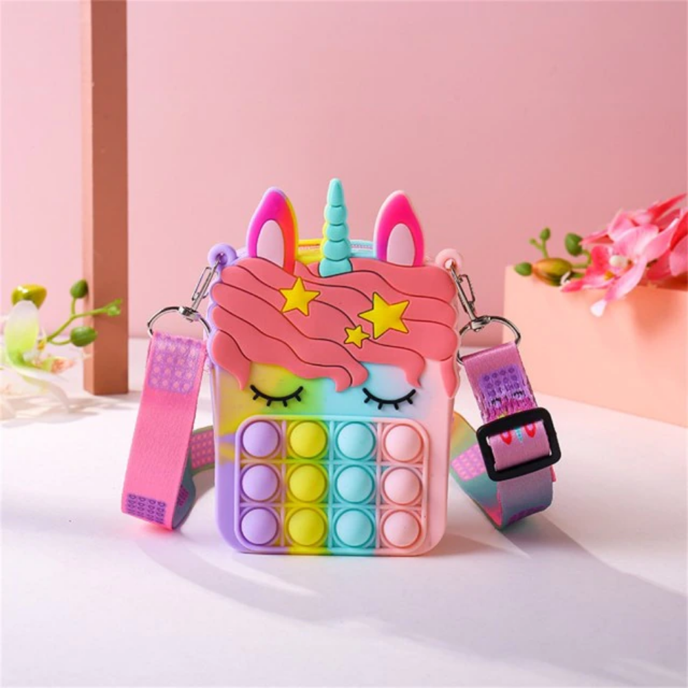 Unicorn Pop It Fidget Purse  - Doodlebug's Children's Boutique
