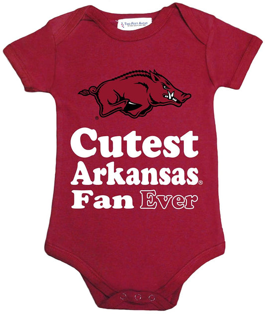 Cutest Arkansas Fan Ever Onesie  - Doodlebug's Children's Boutique