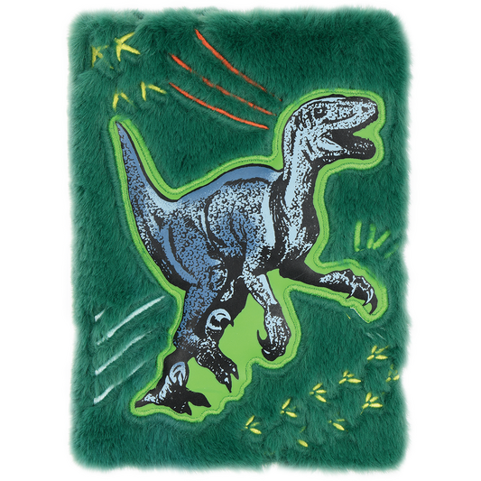 Dinosaur Glow Furry Journal  - Doodlebug's Children's Boutique