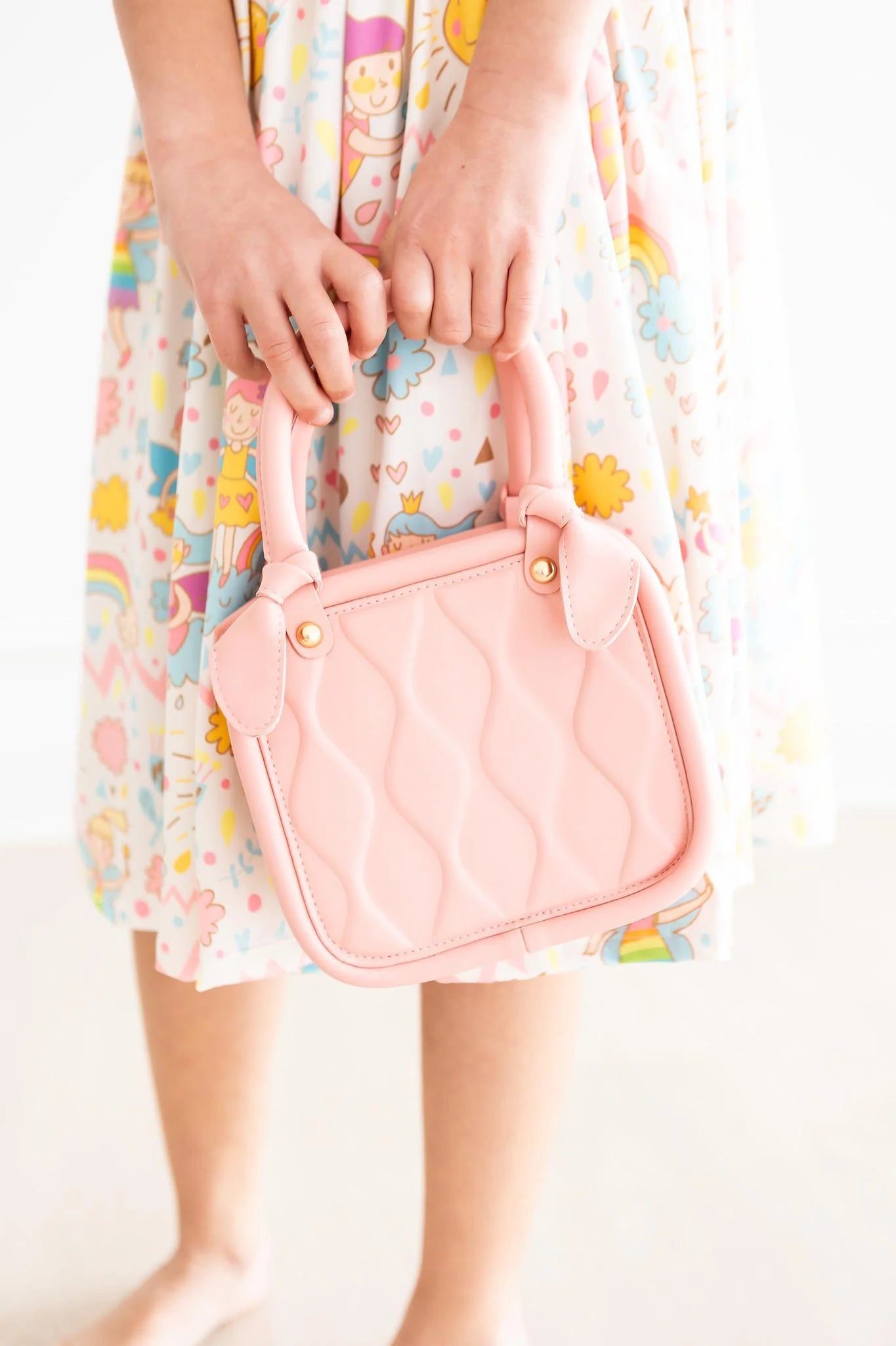 Rose Pink Groovy Purse  - Doodlebug's Children's Boutique