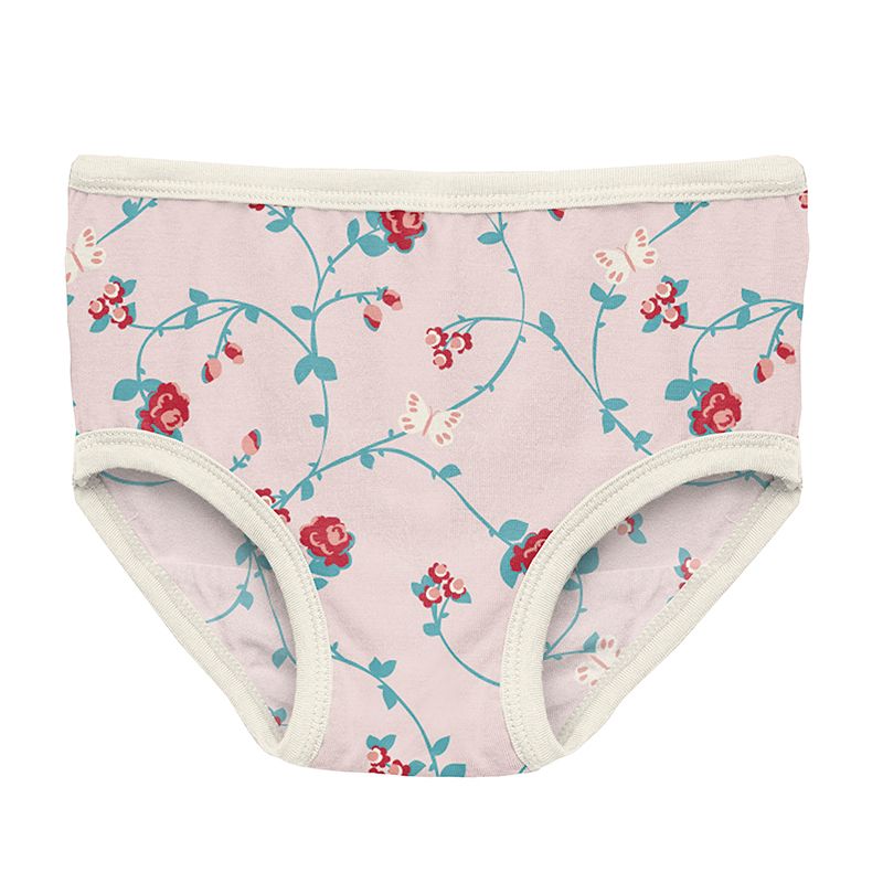 Print Underwear in Macaroon Floral Vines  - Doodlebug's Children's Boutique