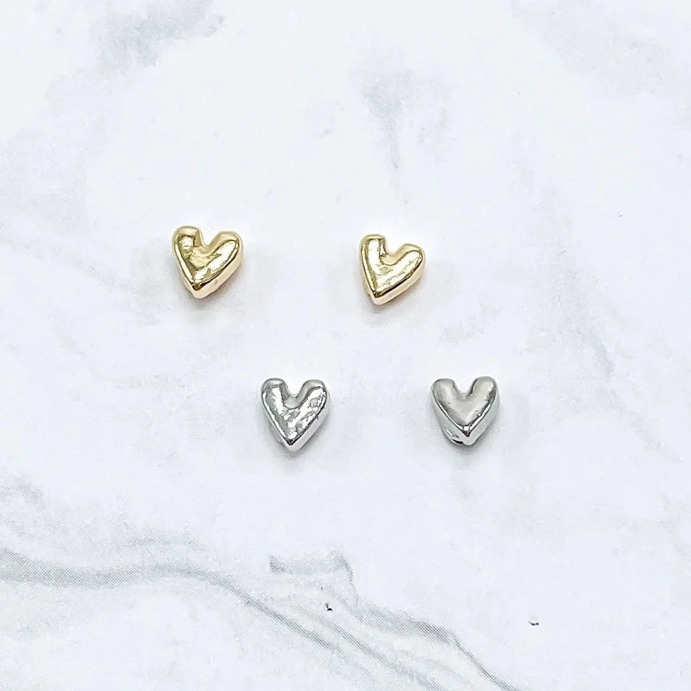 Tiny Heart Earrings  - Doodlebug's Children's Boutique