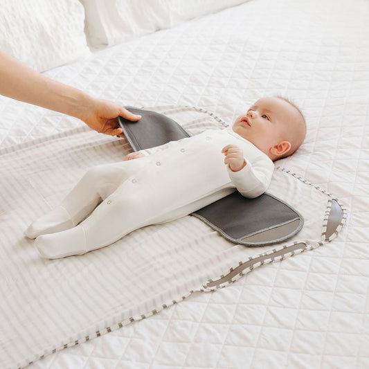 Charcoal Stripes Swaddle & Snuggle II  - Doodlebug's Children's Boutique
