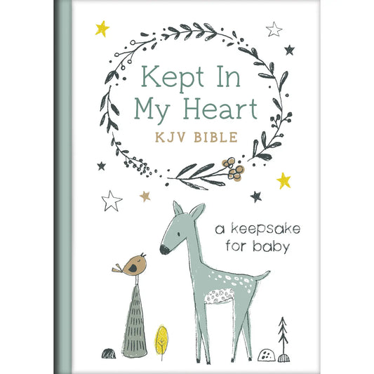 Hazel Woodland Kept in my Heart KJV Bible  - Doodlebug's Children's Boutique