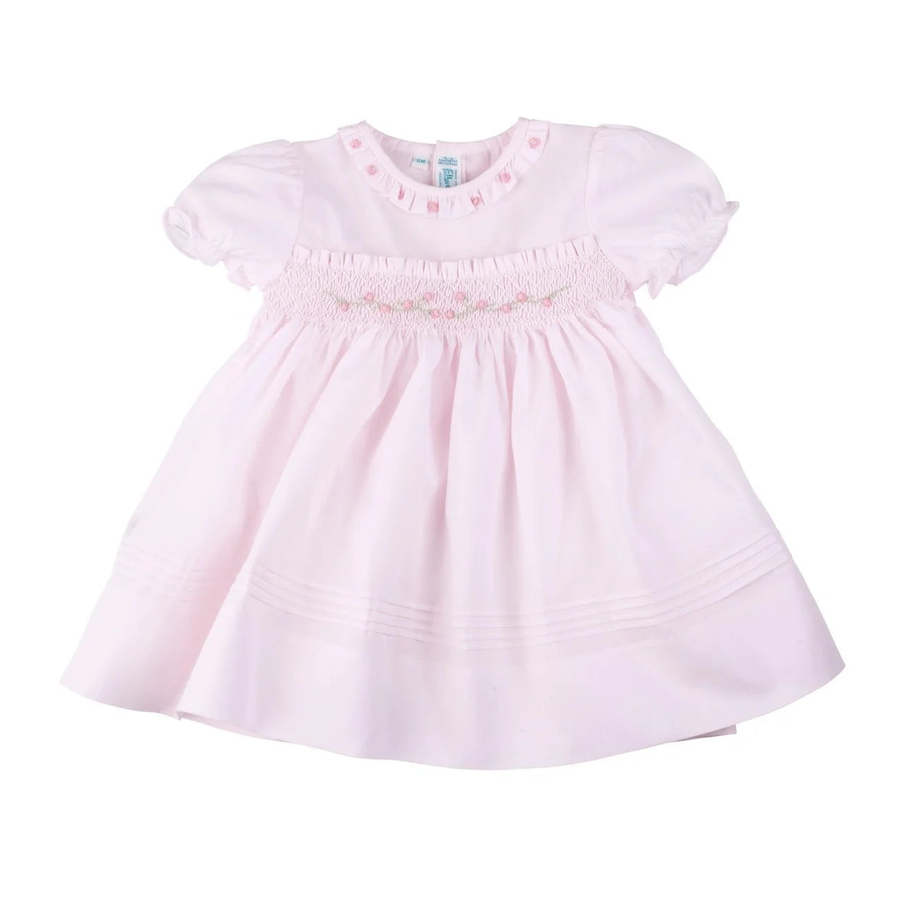 Rose Garden Smocked Dress in Pink  - Doodlebug's Children's Boutique