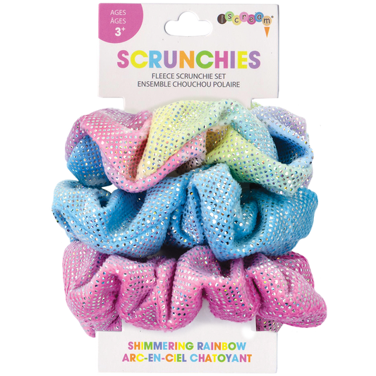 Shimmering Rainbow Scrunchie Set  - Doodlebug's Children's Boutique