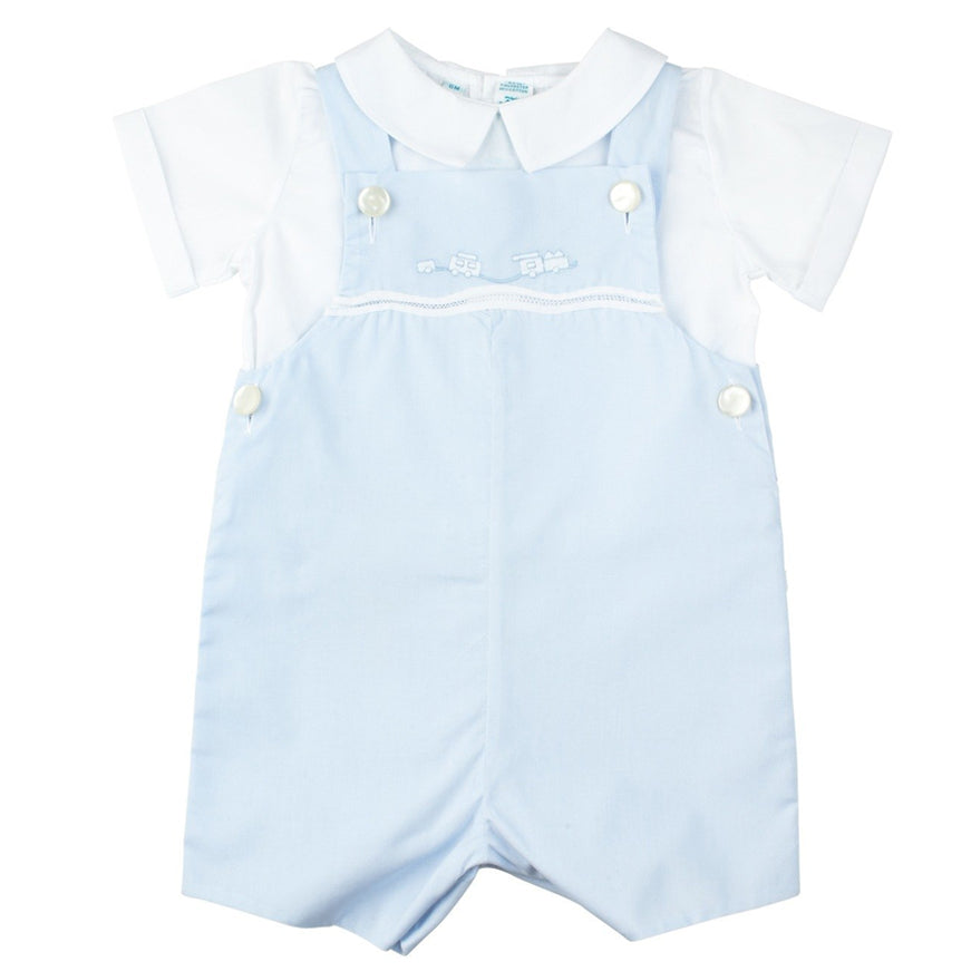 Two Piece Train Shortall  - Doodlebug's Children's Boutique