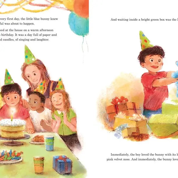 Little Blue Bunny Book  - Doodlebug's Children's Boutique