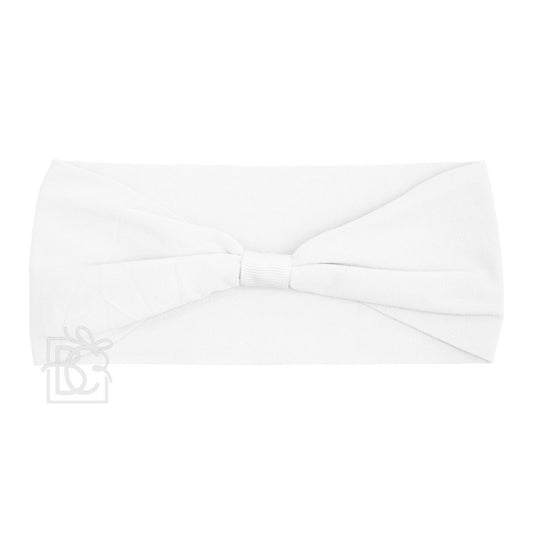 Add a Bow Headband in White  - Doodlebug's Children's Boutique
