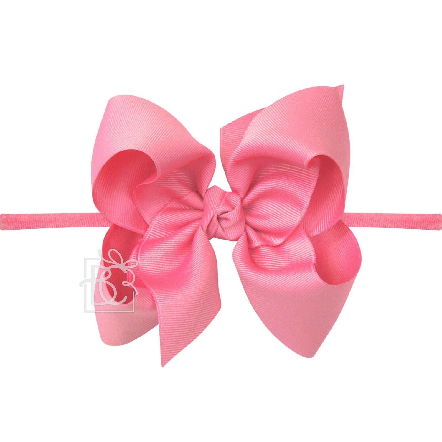 Nylon Headband with Huge Bow in Hot Pink  - Doodlebug's Children's Boutique