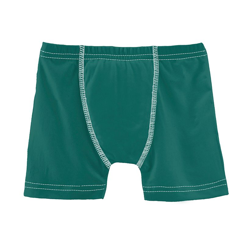 Solid Boxer Brief in Ivy with Fresh Air  - Doodlebug's Children's Boutique