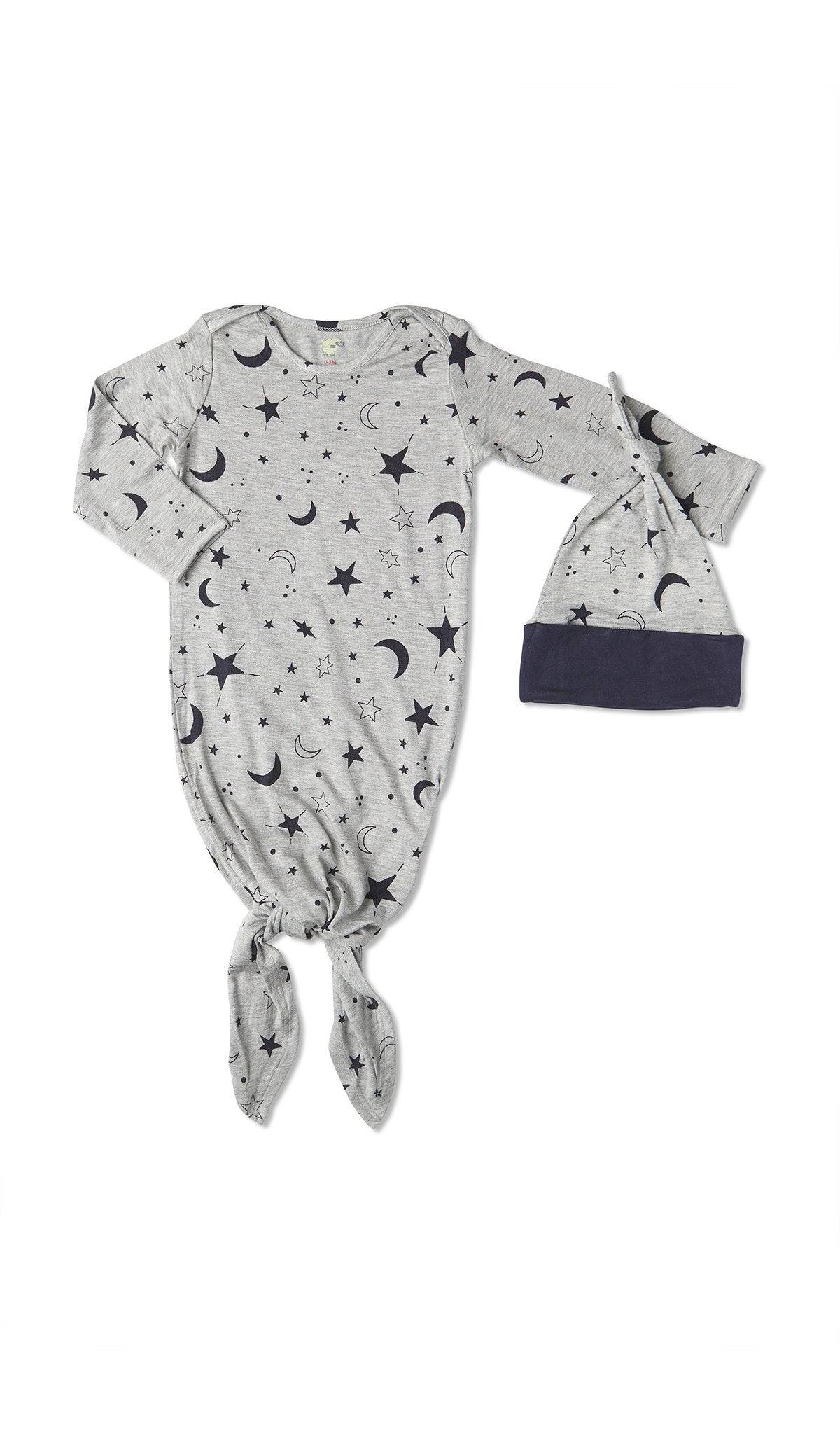 Knotted Gown Set in Twinkle Night  - Doodlebug's Children's Boutique