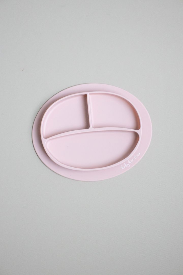 Suction Sili Plate in Dusty Pink  - Doodlebug's Children's Boutique