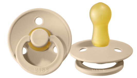 BIBS Pacifier Two Pack in Vanilla  - Doodlebug's Children's Boutique