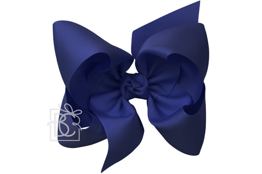 Texas Sized Bow in Navy  - Doodlebug's Children's Boutique