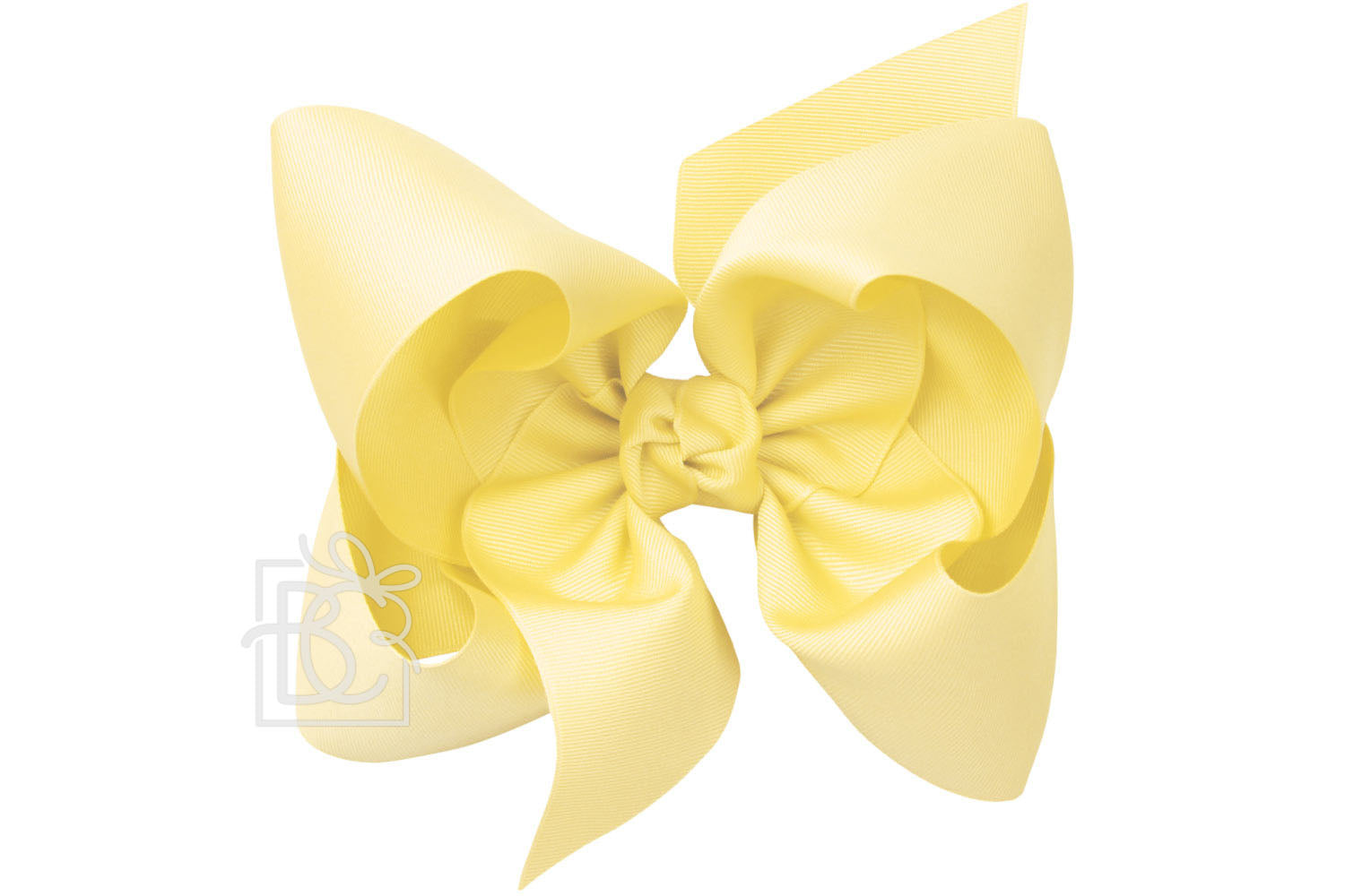 Texas Sized Bow in Light Yellow  - Doodlebug's Children's Boutique