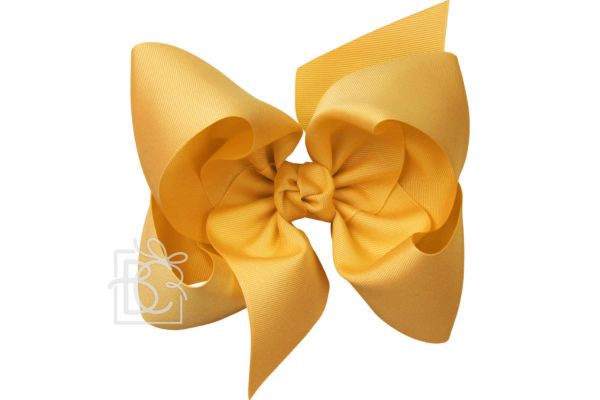Texas Sized Bow in Old Gold  - Doodlebug's Children's Boutique