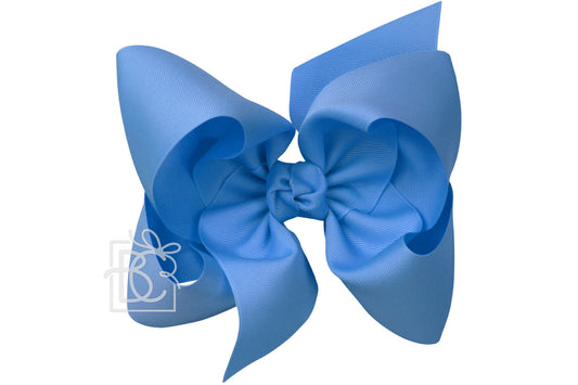 Texas Sized Bow in Capri Blue  - Doodlebug's Children's Boutique