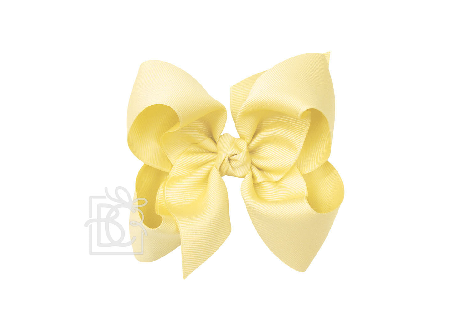 Huge Bow in Light Yellow  - Doodlebug's Children's Boutique