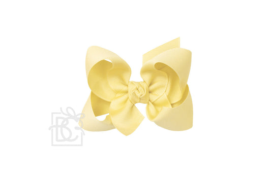 Large Bow in Light Yellow  - Doodlebug's Children's Boutique