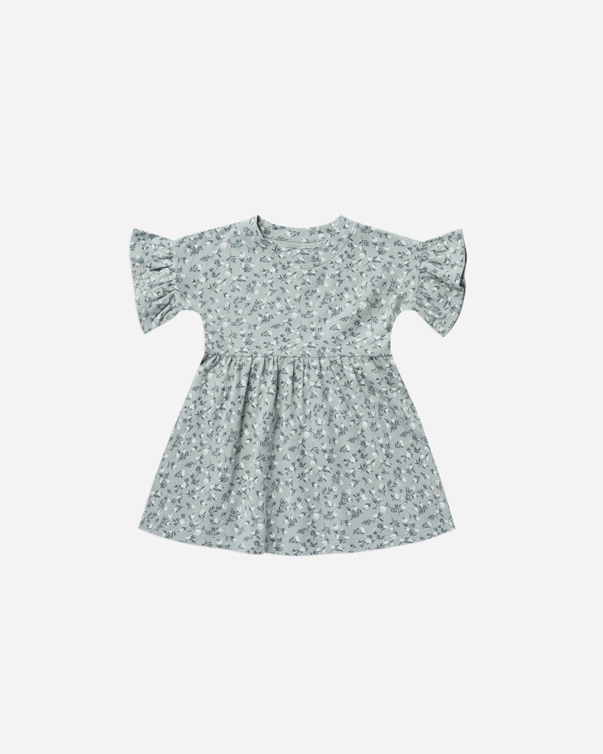 Baby Doll Dress in Luna Flower  - Doodlebug's Children's Boutique