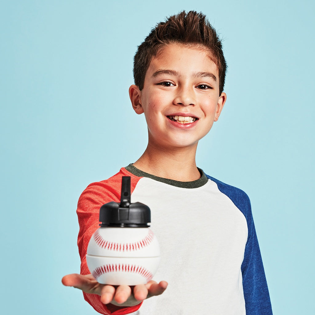 Baseball Collapsible Water Bottle  - Doodlebug's Children's Boutique