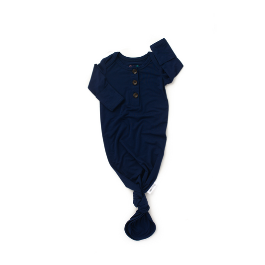 James Knotted Button Gown  - Doodlebug's Children's Boutique