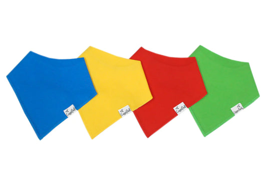 Blueberry 4 Pack Bandana Bibs  - Doodlebug's Children's Boutique