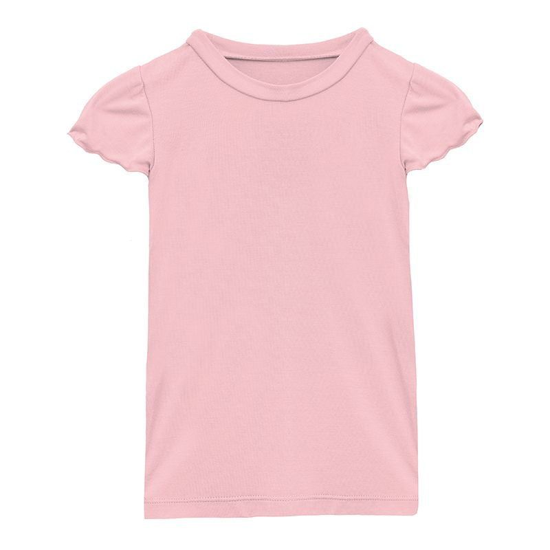 Tailored Fit Flutter Sleeve Tee in Lotus  - Doodlebug's Children's Boutique