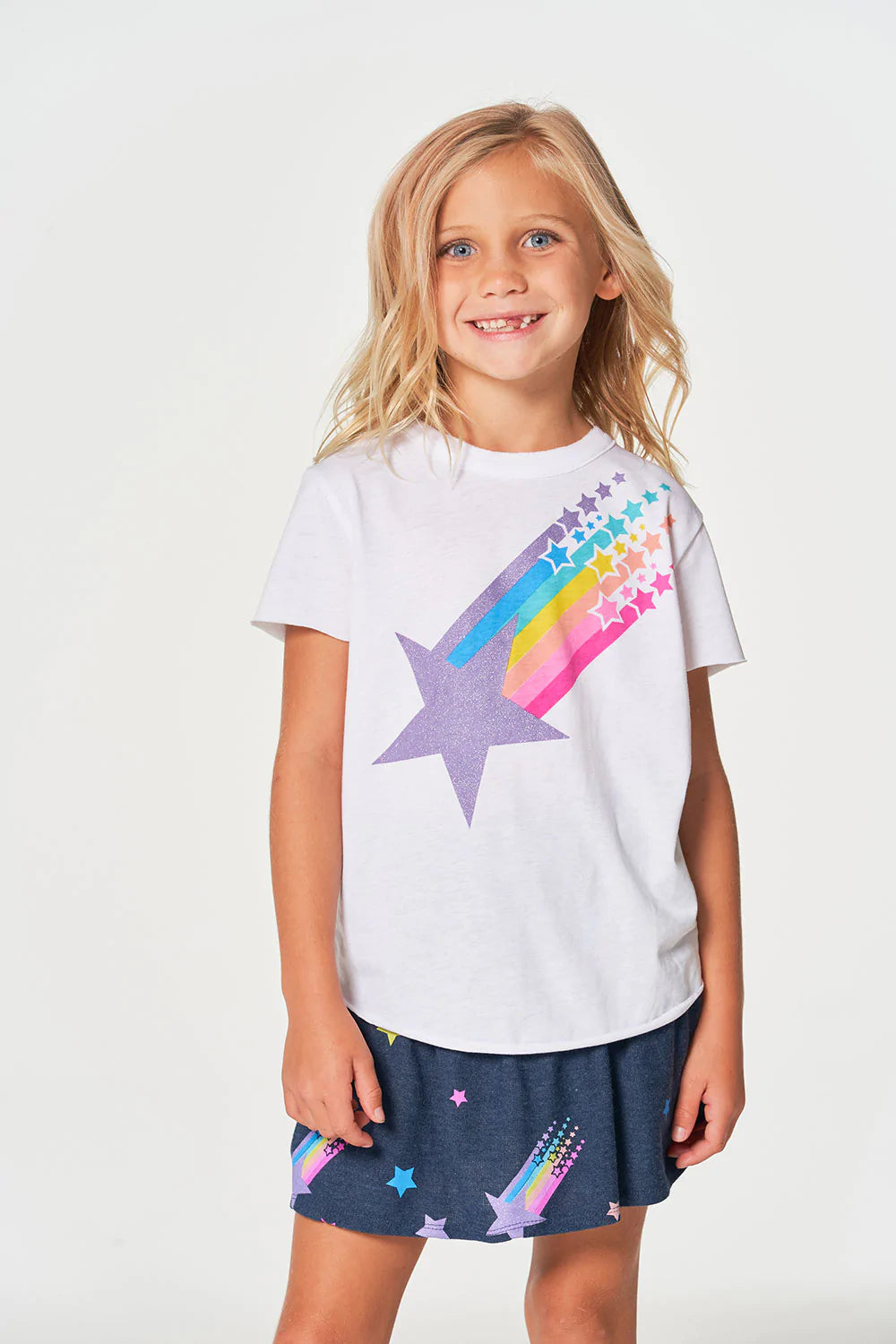 Neon Stars Skort  - Doodlebug's Children's Boutique