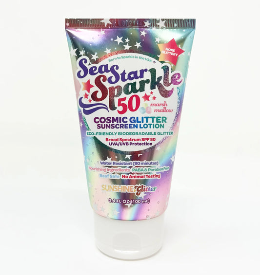 Marshmallow SPF 50+ Cosmic Glitter Sunscreen  - Doodlebug's Children's Boutique