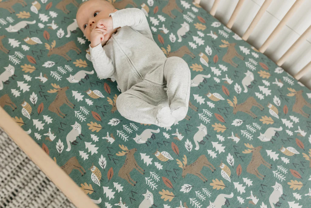 Atwood Fitted Crib Sheet  - Doodlebug's Children's Boutique