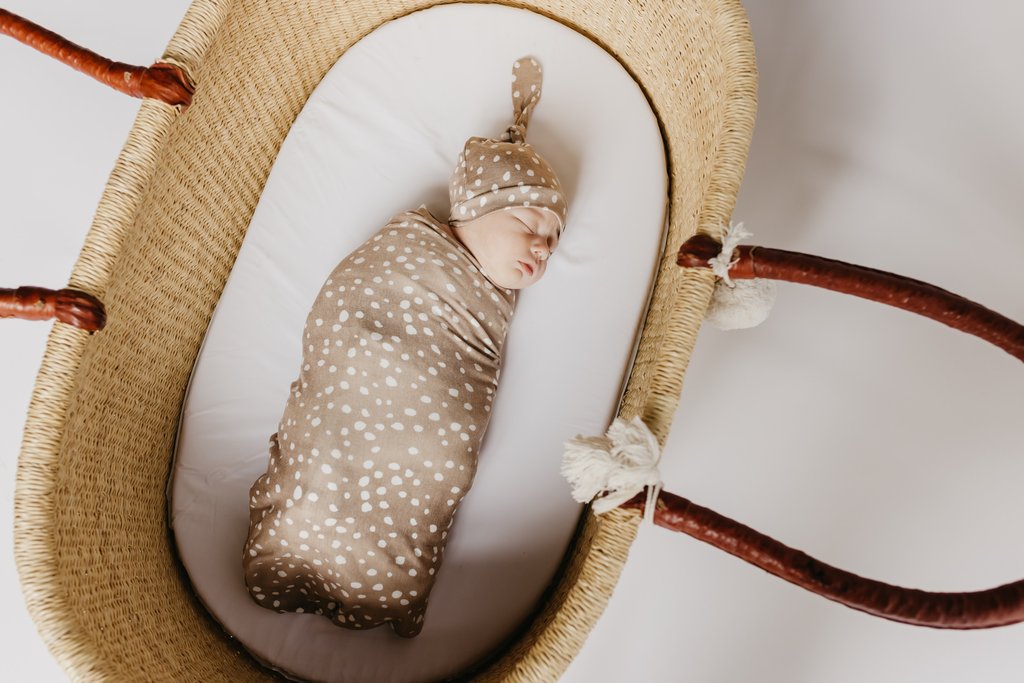 Fawn Top Knot Hat  - Doodlebug's Children's Boutique