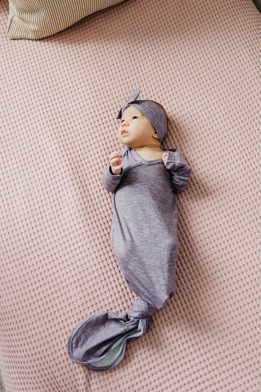 Violet Knotted Gown  - Doodlebug's Children's Boutique