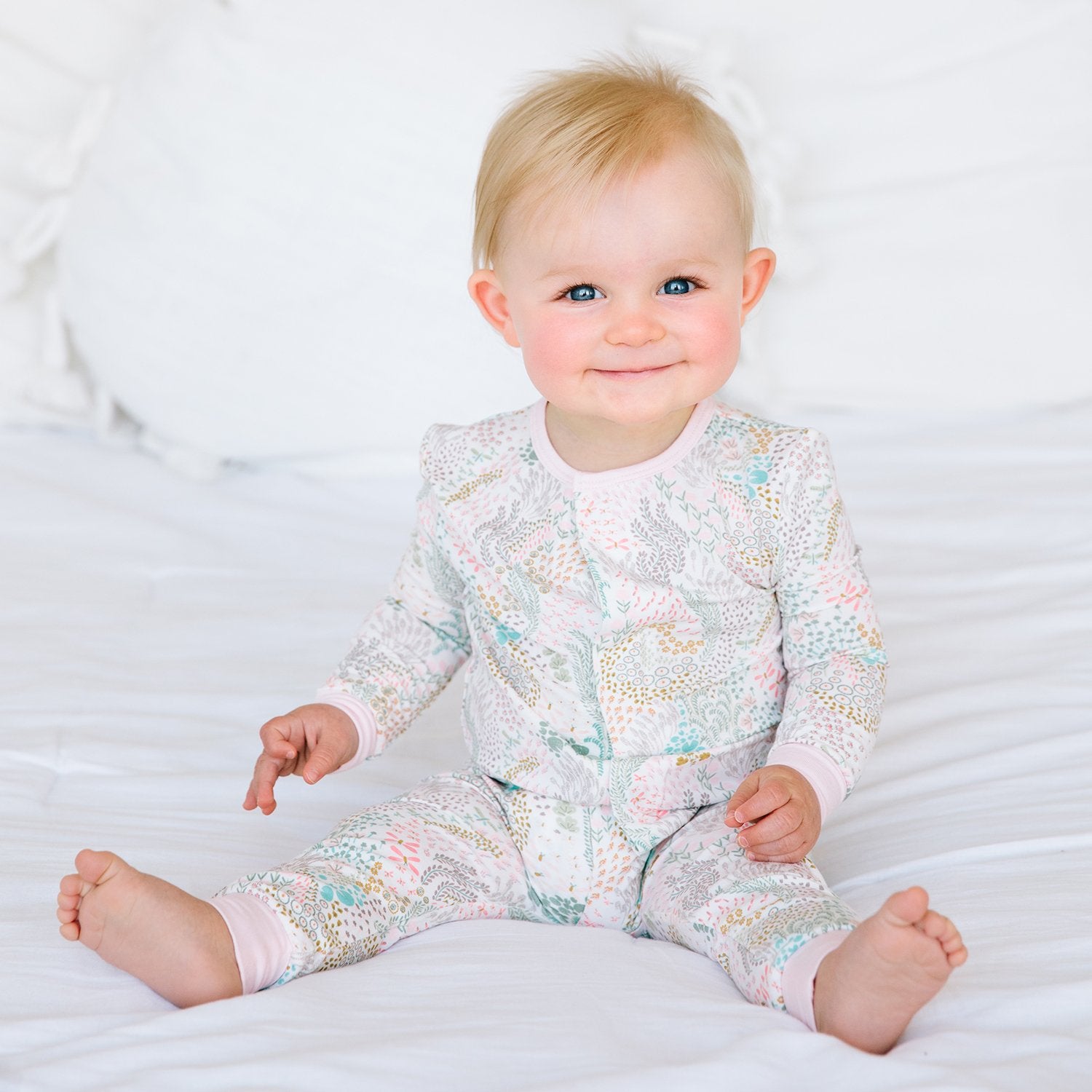 Coral Cay Magnetic Modal Coverall  - Doodlebug's Children's Boutique