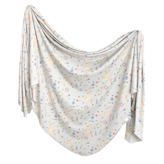 Cosmos Swaddle Blanket  - Doodlebug's Children's Boutique