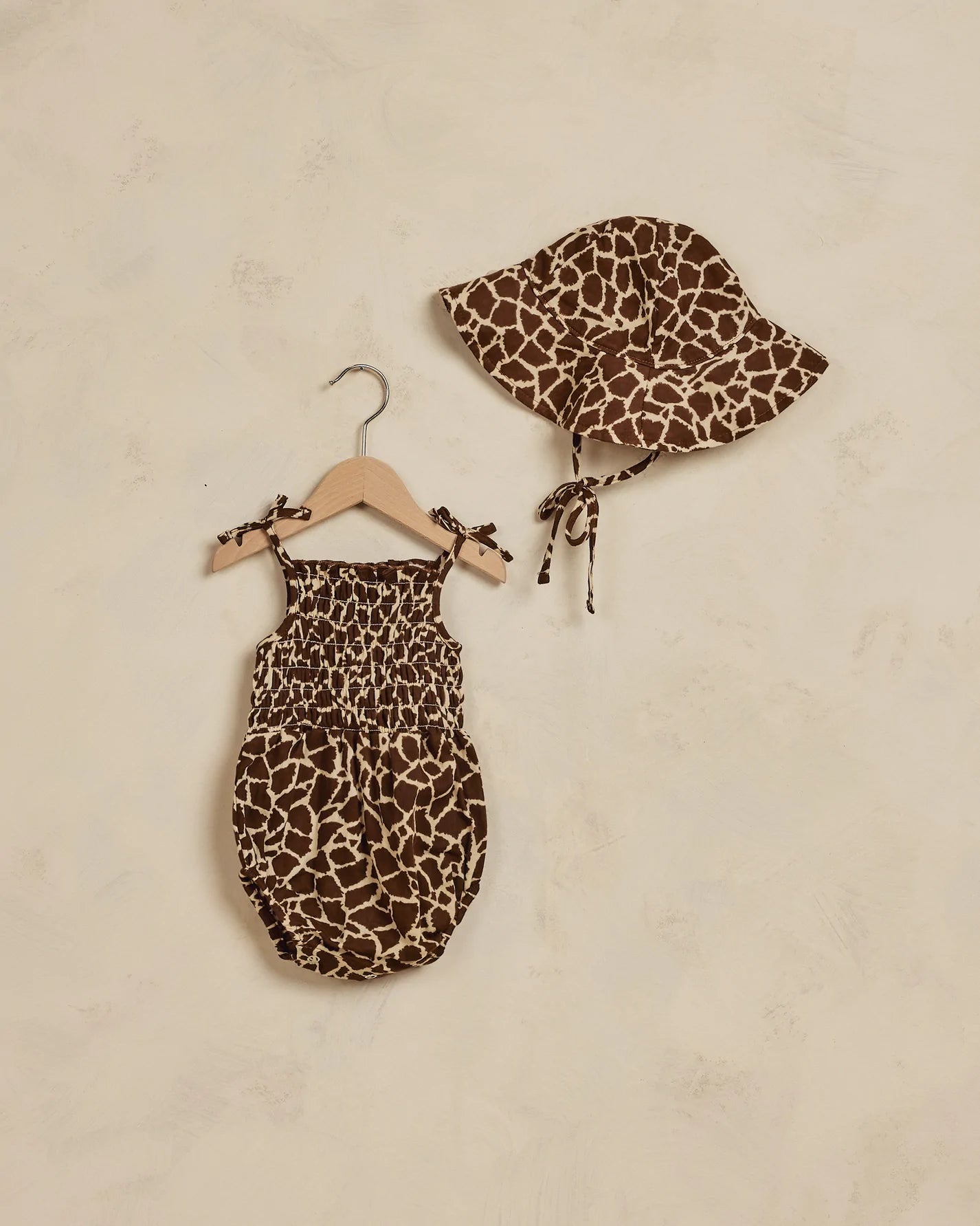Kaia Romper in Giraffe Spots  - Doodlebug's Children's Boutique