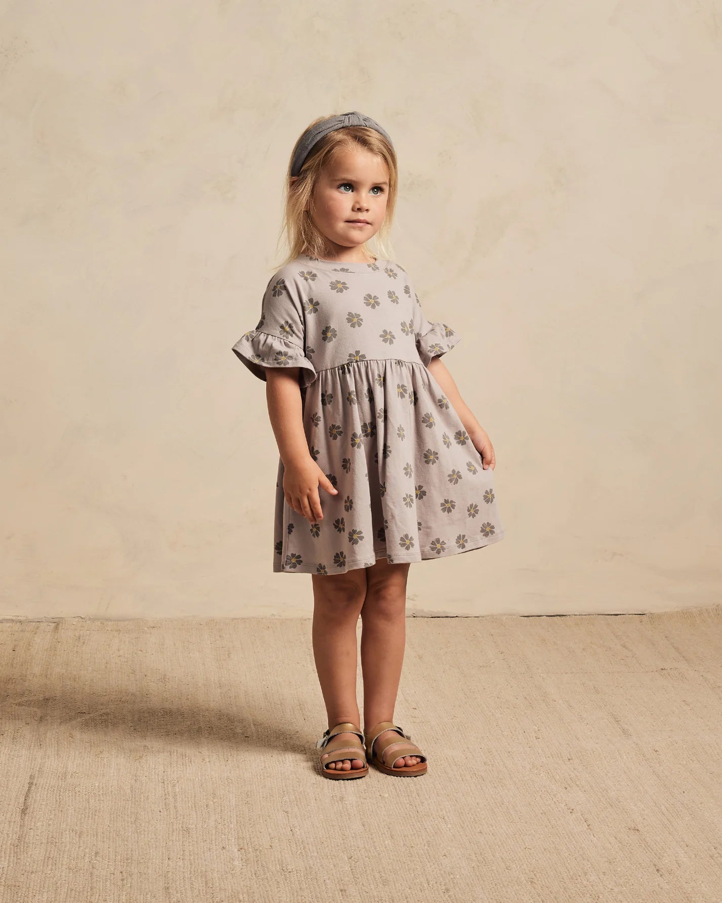 Babydoll Dress in Cloud Daisies  - Doodlebug's Children's Boutique