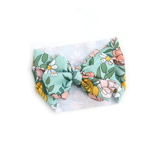 Kendra Floral Headwrap  - Doodlebug's Children's Boutique