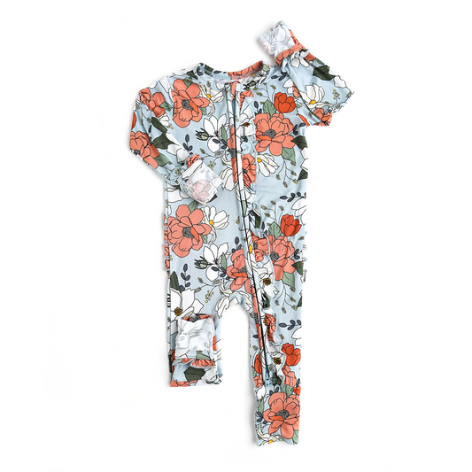 Magnolia Ruffle Zip  - Doodlebug's Children's Boutique
