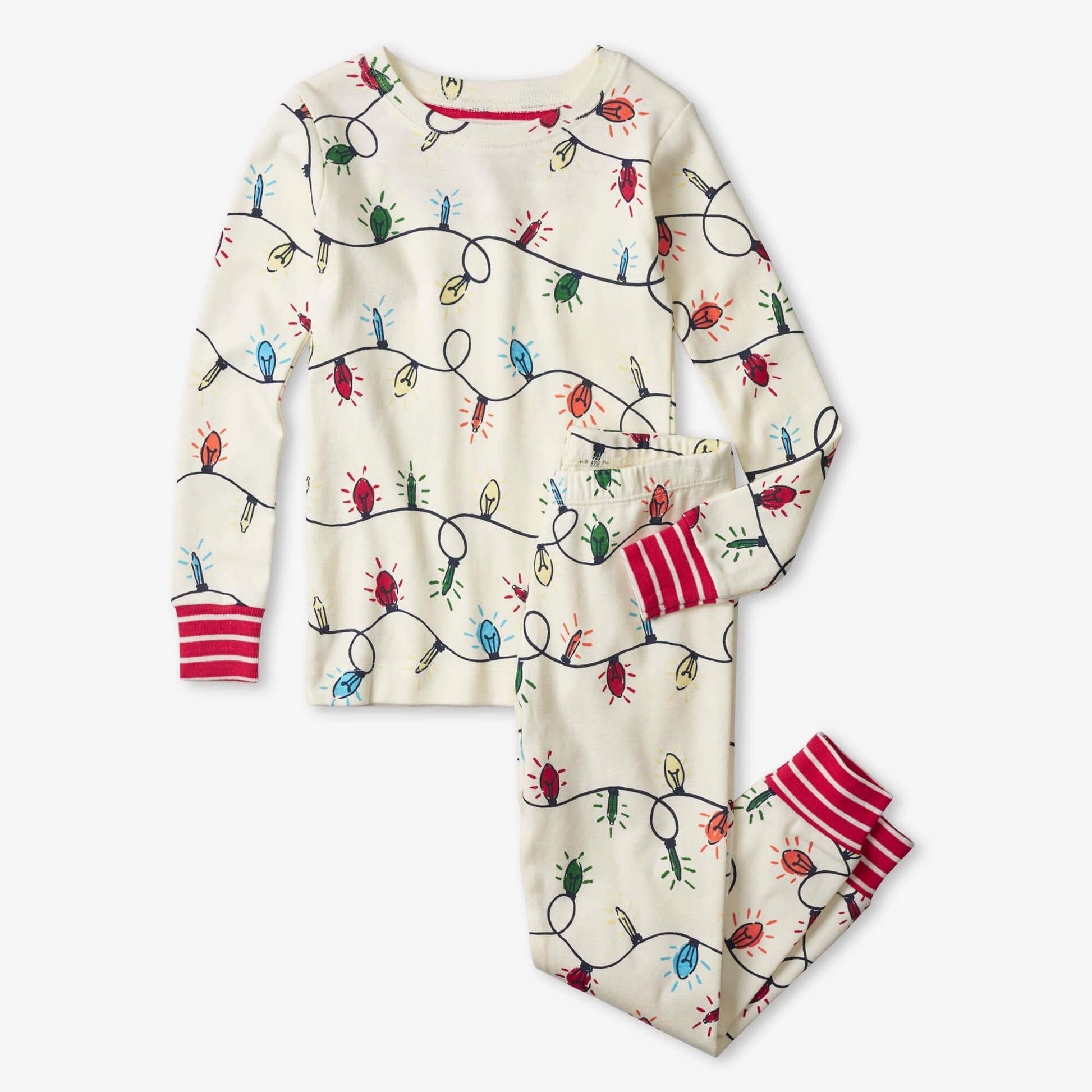 Glowing Holiday Lights Pajama Set  - Doodlebug's Children's Boutique