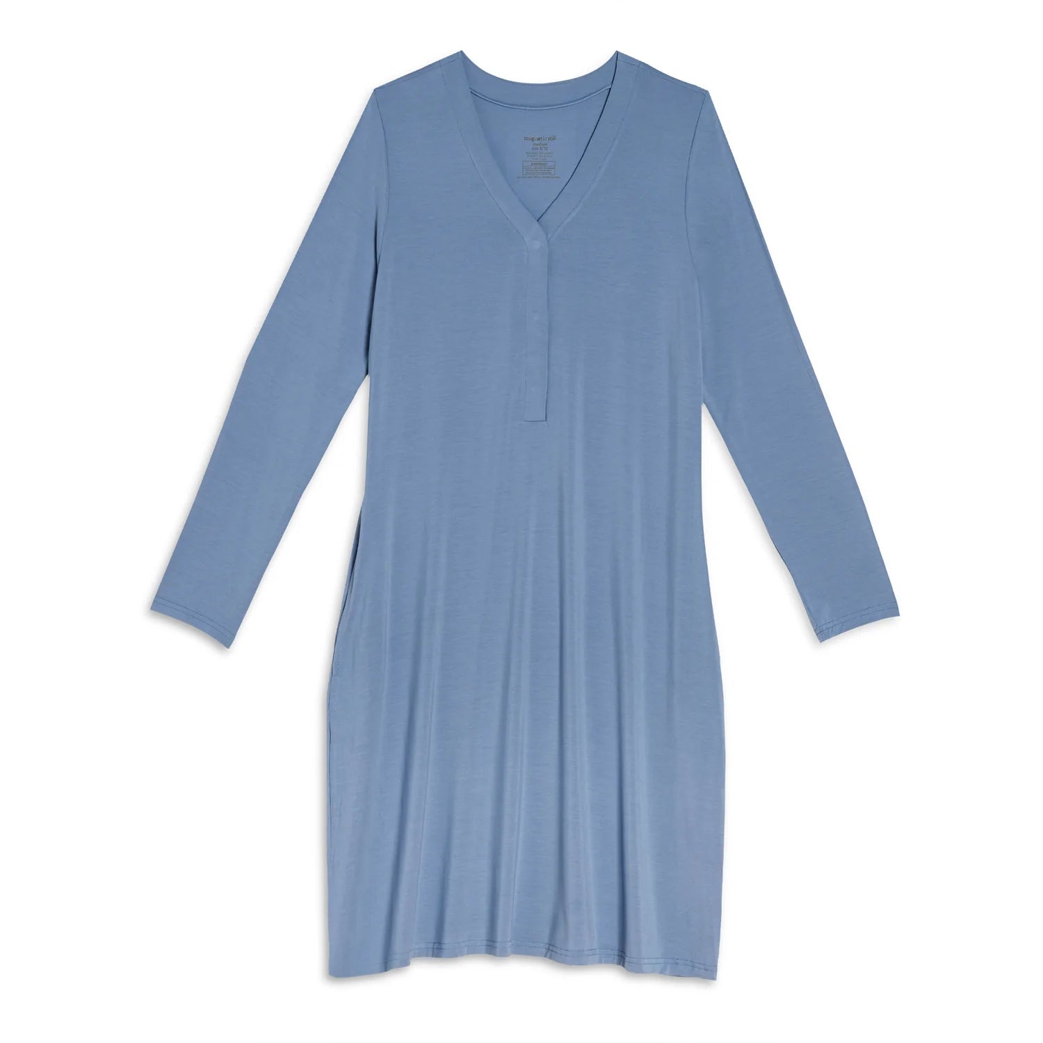 Magnetic Nursing Nightgown in Winter Sky Modal  - Doodlebug's Children's Boutique
