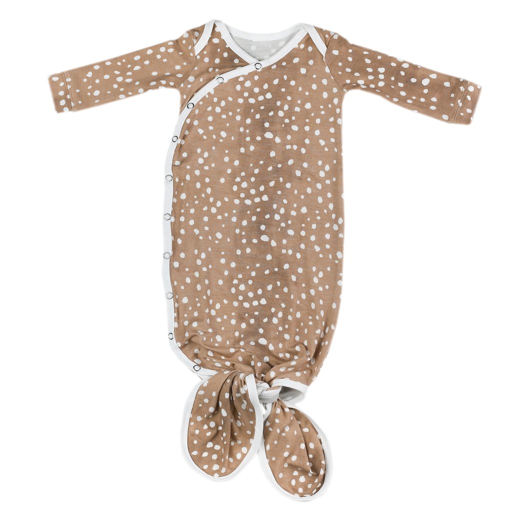 Fawn Knotted Gown  - Doodlebug's Children's Boutique