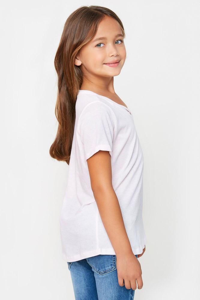 Criss Cross Tee in White  - Doodlebug's Children's Boutique