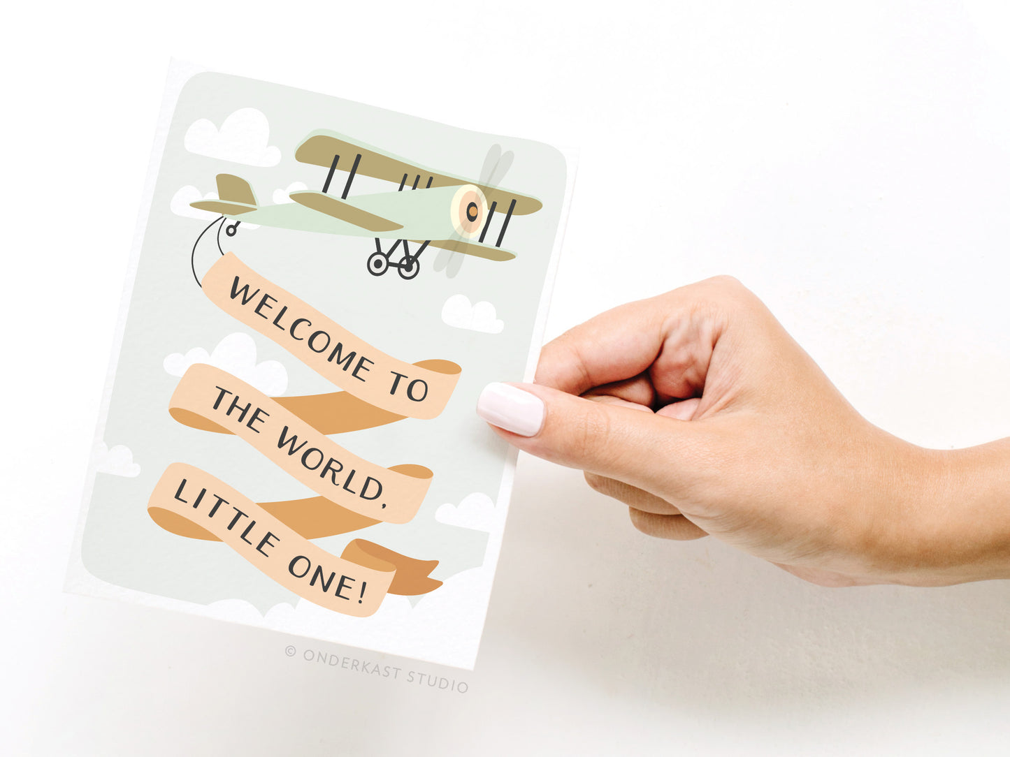 Welcome to the World, Little One Greeting Card  - Doodlebug's Children's Boutique