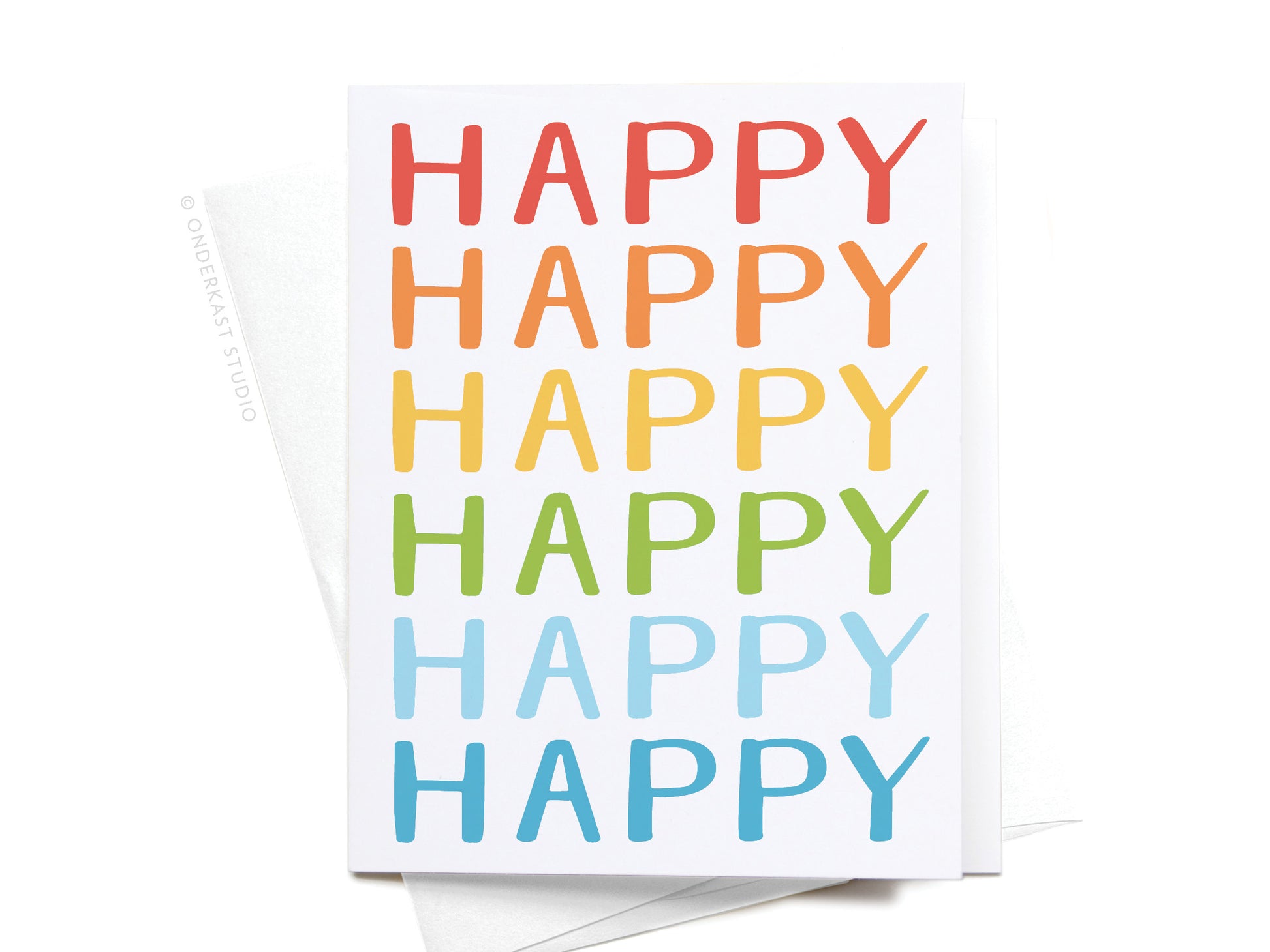 Rainbow Happy Birthday Greeting Card  - Doodlebug's Children's Boutique