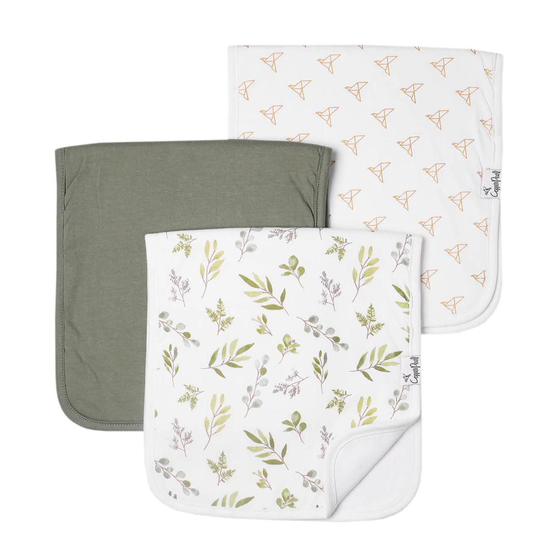 Haven 3 Pack Burp Cloths  - Doodlebug's Children's Boutique