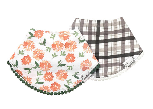 Fashion Bib 2 Pack in Hazel  - Doodlebug's Children's Boutique