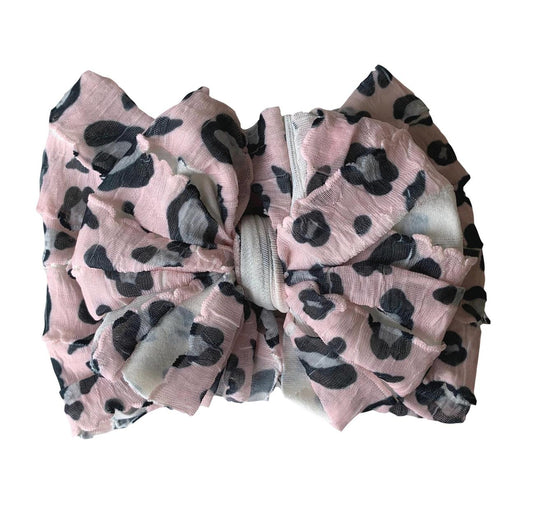 Pink Leopard Headband  - Doodlebug's Children's Boutique